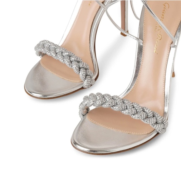 Gianvito Rossi Crystal Leomi 105 braided Sandals / Heels US6/IT36 - Picture 4 of 5